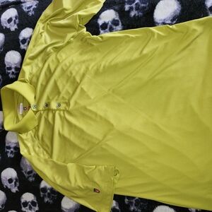 Antigua Bright Green Polo Shirt Size L